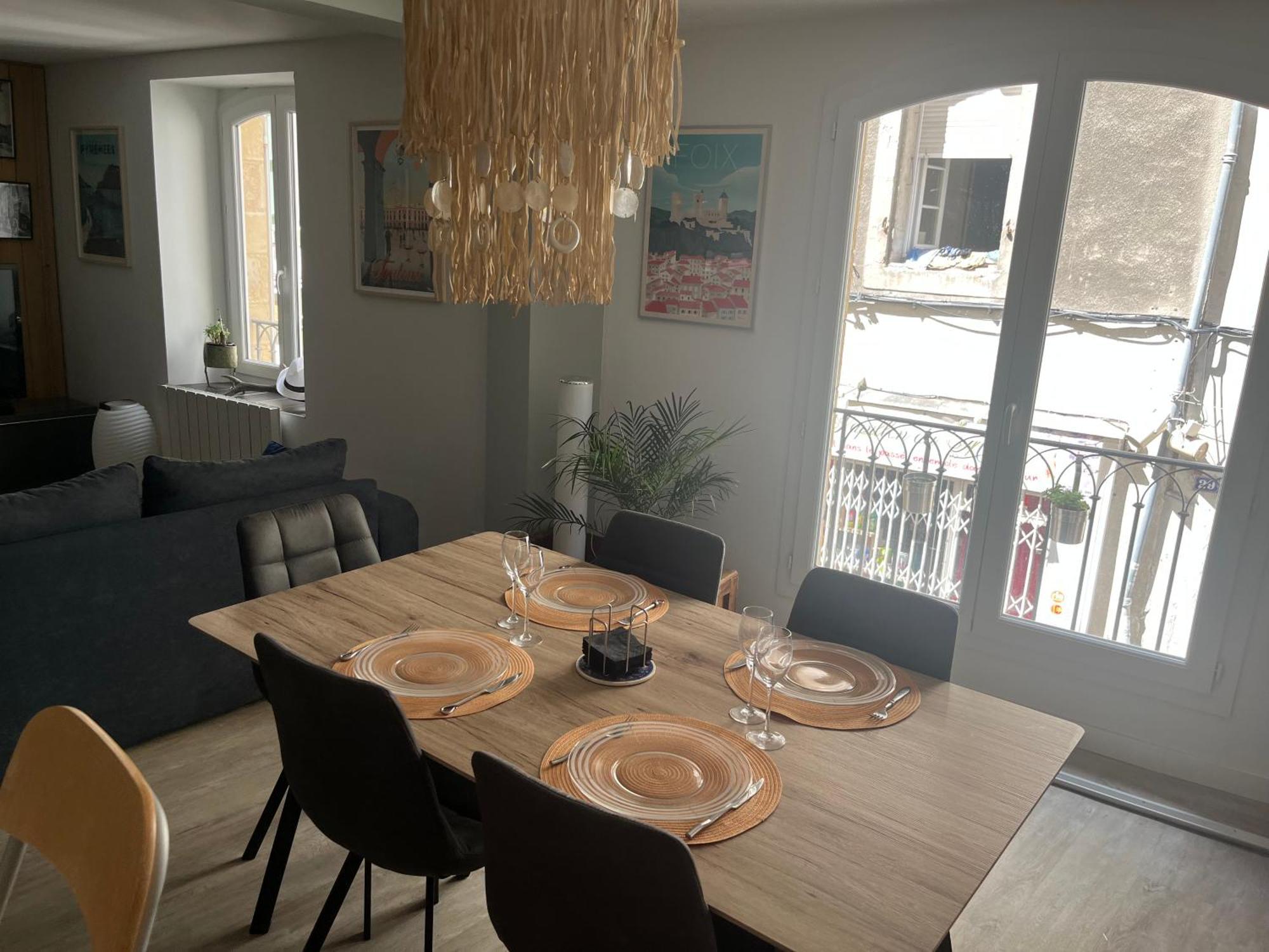 Bel Appartement Centre Ville De Foix Bagian luar foto